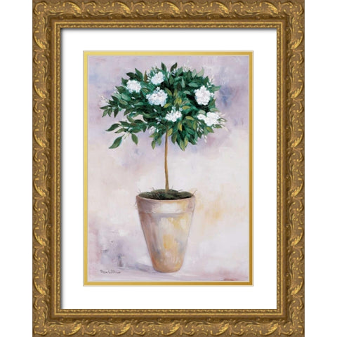 Jasminum Gold Ornate Wood Framed Art Print with Double Matting by Withaar, Rian