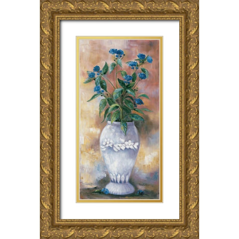 Tamed thistles Gold Ornate Wood Framed Art Print with Double Matting by Withaar, Rian