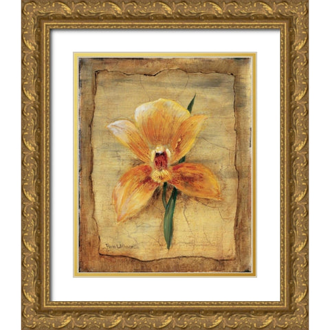 Spring impression II Gold Ornate Wood Framed Art Print with Double Matting by Withaar, Rian
