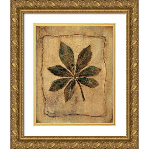 Autumn impression I Gold Ornate Wood Framed Art Print with Double Matting by Withaar, Rian