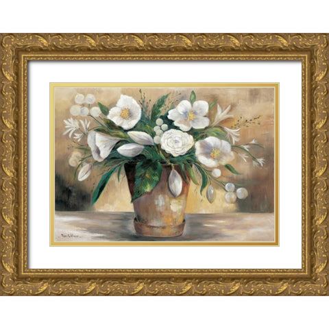 A combination of purity I Gold Ornate Wood Framed Art Print with Double Matting by Withaar, Rian