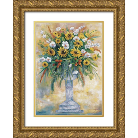 Classical bouquet I Gold Ornate Wood Framed Art Print with Double Matting by Withaar, Rian