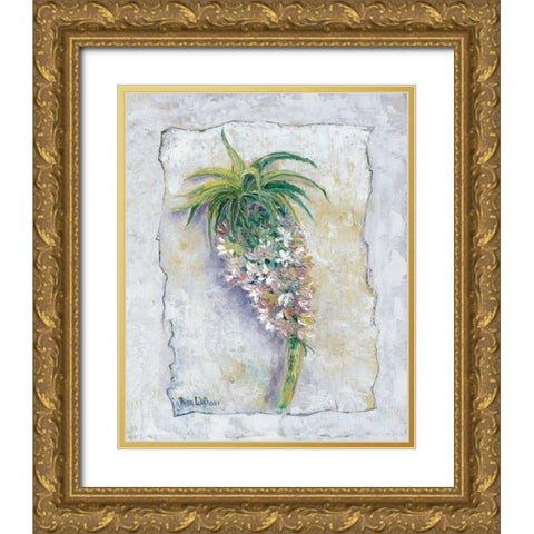 Pineapple bloom Gold Ornate Wood Framed Art Print with Double Matting by Withaar, Rian