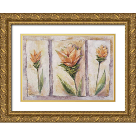 Curuma cycas Gold Ornate Wood Framed Art Print with Double Matting by Withaar, Rian