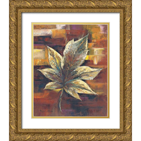European oak leaf Gold Ornate Wood Framed Art Print with Double Matting by Withaar, Rian