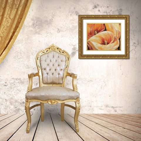 Aurum in detail Gold Ornate Wood Framed Art Print with Double Matting by Withaar, Rian