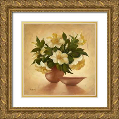 Subtile decorations IV Gold Ornate Wood Framed Art Print with Double Matting by Tobias, Horst