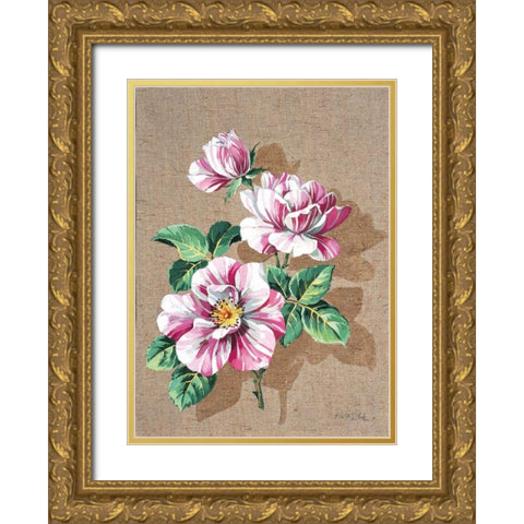 A canvas for 3 Gold Ornate Wood Framed Art Print with Double Matting by Kumorek, Krysztov