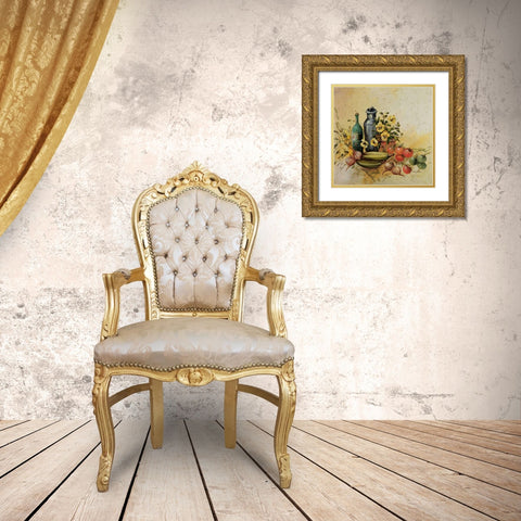 Mediterranean comp. I Gold Ornate Wood Framed Art Print with Double Matting by Schottler, Katharina