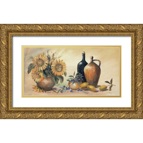 Stillife I Gold Ornate Wood Framed Art Print with Double Matting by Schottler, Katharina