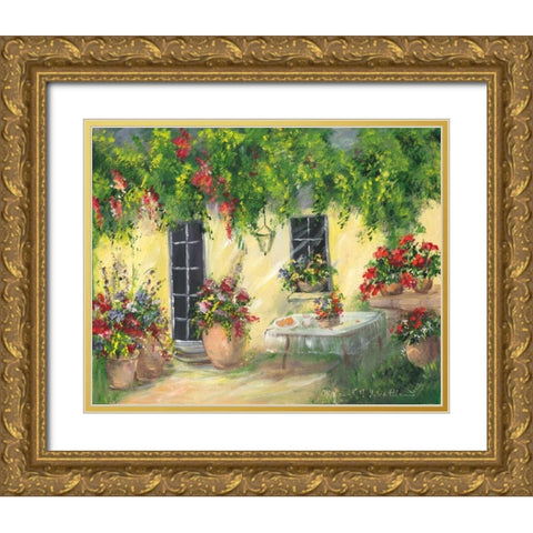 Romantic III Gold Ornate Wood Framed Art Print with Double Matting by Schottler, Katharina