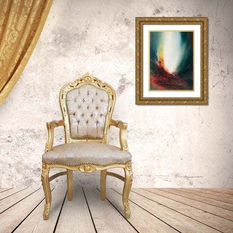Stylish II Gold Ornate Wood Framed Art Print with Double Matting by Geurts, Nelly