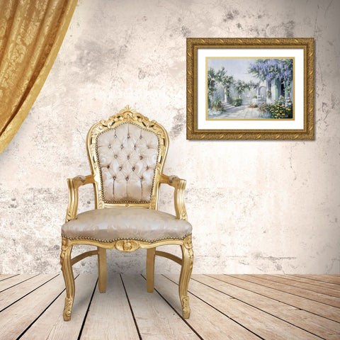 Natures magic Gold Ornate Wood Framed Art Print with Double Matting by Motz, Peter