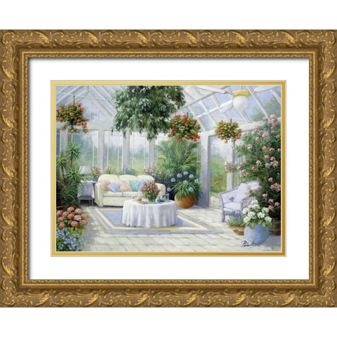 My favourite spot Gold Ornate Wood Framed Art Print with Double Matting by Motz, Peter