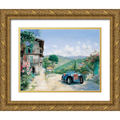 My pride Gold Ornate Wood Framed Art Print with Double Matting by Motz, Peter