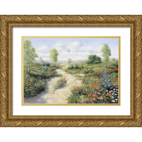 Road toâ€¦ Gold Ornate Wood Framed Art Print with Double Matting by Motz, Peter