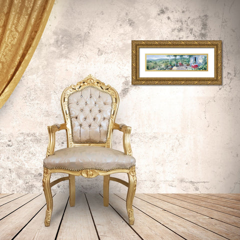 Panorama II Gold Ornate Wood Framed Art Print with Double Matting by Motz, Peter