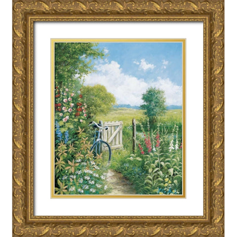 Endless destination Gold Ornate Wood Framed Art Print with Double Matting by Motz, Peter