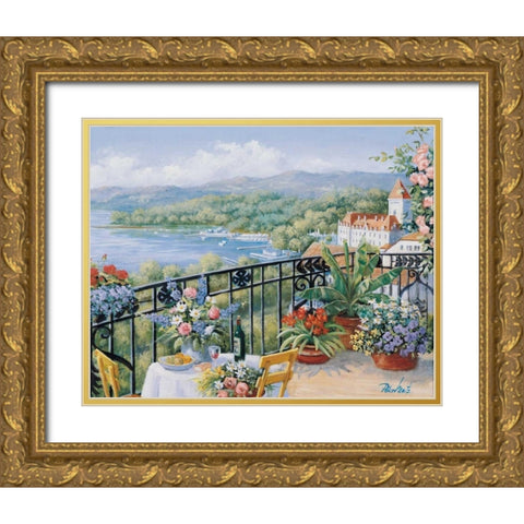 Unforgettable prospect Gold Ornate Wood Framed Art Print with Double Matting by Motz, Peter
