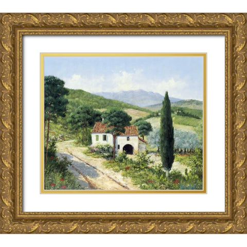 Italy I Gold Ornate Wood Framed Art Print with Double Matting by Motz, Peter