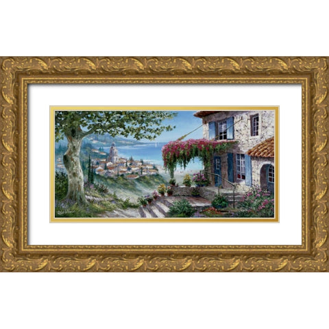Wonderful prospect Gold Ornate Wood Framed Art Print with Double Matting by Withaar, Reint
