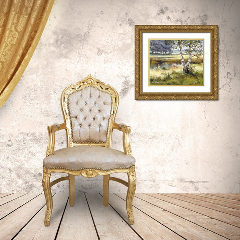 Farmhouse Gold Ornate Wood Framed Art Print with Double Matting by Withaar, Reint