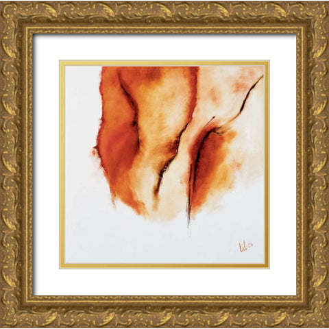 Sienna I Gold Ornate Wood Framed Art Print with Double Matting by Gerbecks, Tilly