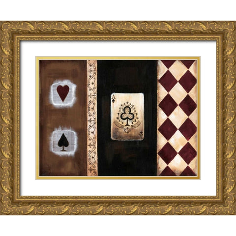 A-spades I Gold Ornate Wood Framed Art Print with Double Matting by Fields, Wendy