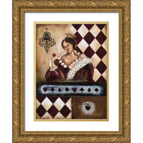 Casino VI Gold Ornate Wood Framed Art Print with Double Matting by Fields, Wendy