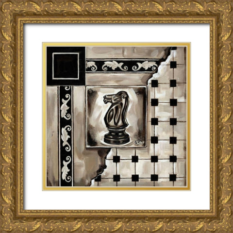 Chess I  Gold Ornate Wood Framed Art Print with Double Matting by Fields, Wendy