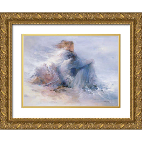 Endless Freedom Gold Ornate Wood Framed Art Print with Double Matting by Haenraets, Willem