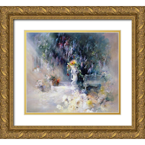 Ornament Gold Ornate Wood Framed Art Print with Double Matting by Haenraets, Willem
