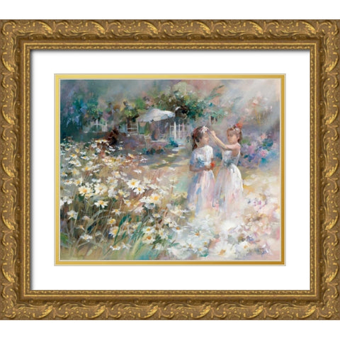 Brides Maides Gold Ornate Wood Framed Art Print with Double Matting by Haenraets, Willem