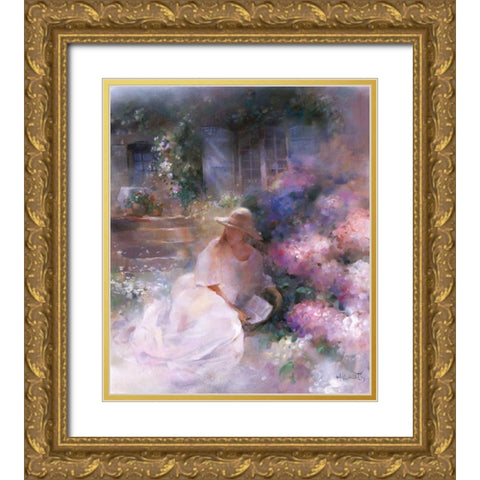 Sunday afternoon Gold Ornate Wood Framed Art Print with Double Matting by Haenraets, Willem