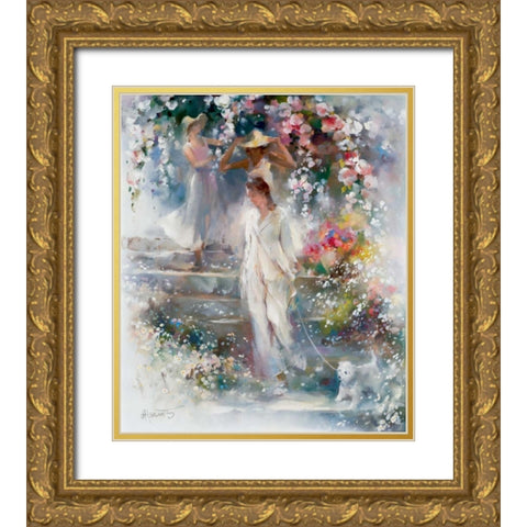 Sheer elegance Gold Ornate Wood Framed Art Print with Double Matting by Haenraets, Willem