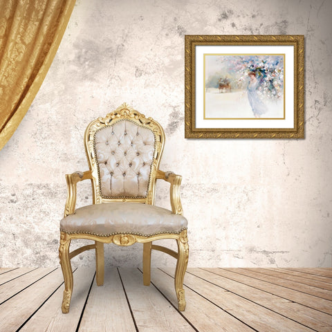 Goodbye Gold Ornate Wood Framed Art Print with Double Matting by Haenraets, Willem