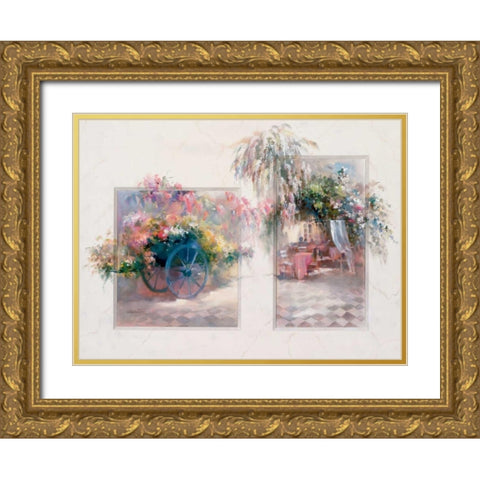 Entrance Gold Ornate Wood Framed Art Print with Double Matting by Haenraets, Willem