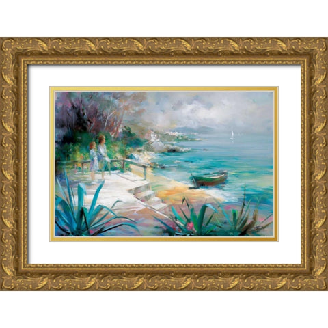 Expectations fulfilled Gold Ornate Wood Framed Art Print with Double Matting by Haenraets, Willem