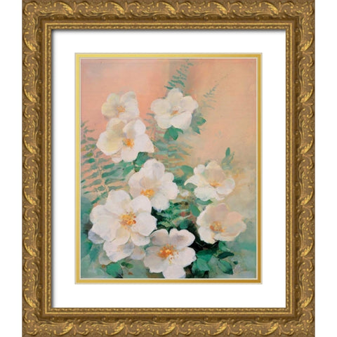 Shiny I Gold Ornate Wood Framed Art Print with Double Matting by Haenraets, Willem