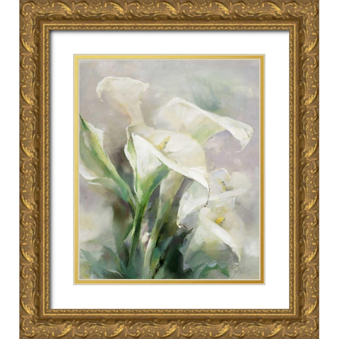 Shiny IV Gold Ornate Wood Framed Art Print with Double Matting by Haenraets, Willem