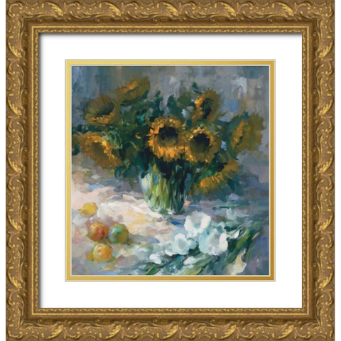 Shera II Gold Ornate Wood Framed Art Print with Double Matting by Haenraets, Willem