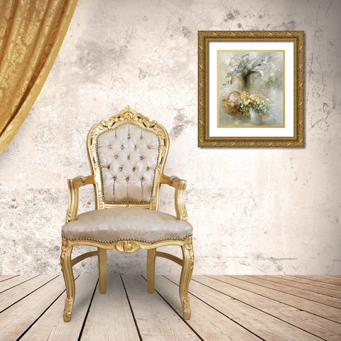 Soft touch Gold Ornate Wood Framed Art Print with Double Matting by Haenraets, Willem