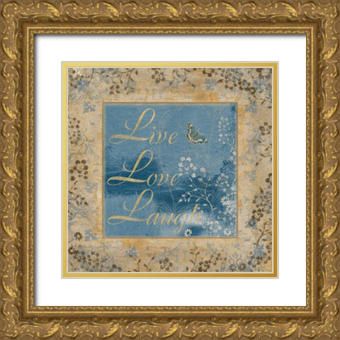 LIVE Gold Ornate Wood Framed Art Print with Double Matting by Artique Studio