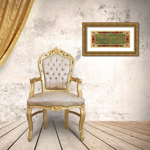 HEAVEN AND NATURE Gold Ornate Wood Framed Art Print with Double Matting by Artique Studio