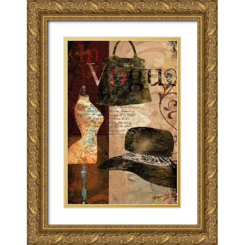 IN VOGUE Gold Ornate Wood Framed Art Print with Double Matting by Yang, Eric