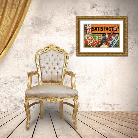 SATISFACTION I Gold Ornate Wood Framed Art Print with Double Matting by Yang, Eric