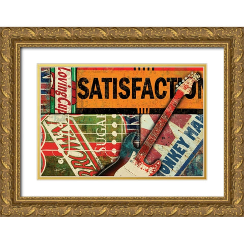 SATISFACTION I Gold Ornate Wood Framed Art Print with Double Matting by Yang, Eric