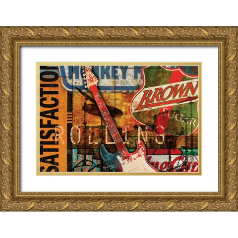 SATISFACTION II Gold Ornate Wood Framed Art Print with Double Matting by Yang, Eric