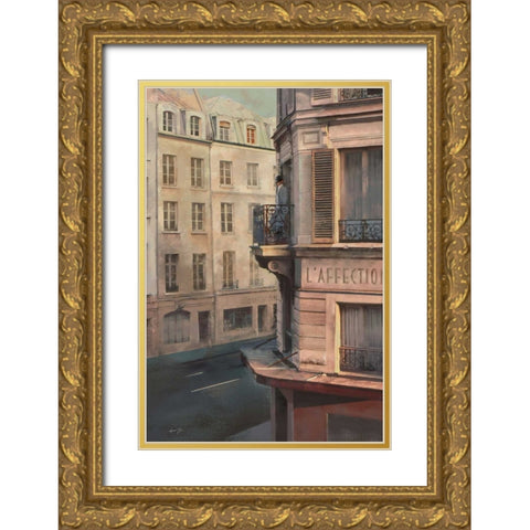 L AFFECTION Gold Ornate Wood Framed Art Print with Double Matting by Yang, Eric