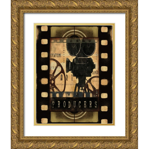 PRODUCERS Gold Ornate Wood Framed Art Print with Double Matting by Yang, Eric